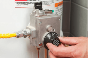 Lower the hot water heater